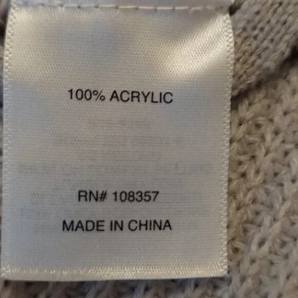 A.N.A sweater. Size L Top light gray fancy casual formal cardigan - Picture 6 of 7